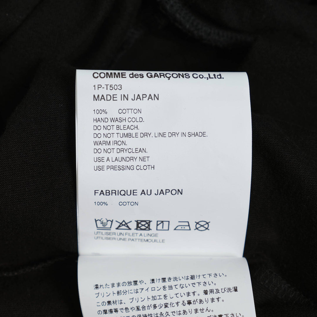 Club21 - COMME des GARCONS BLACK - Filip Pagowski Print T-Shirt - TEES - Black