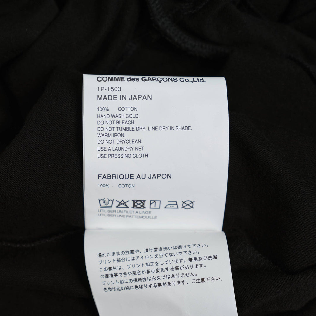 Club21 - COMME des GARCONS BLACK - Filip Pagowski Print T-Shirt - TEES - Black