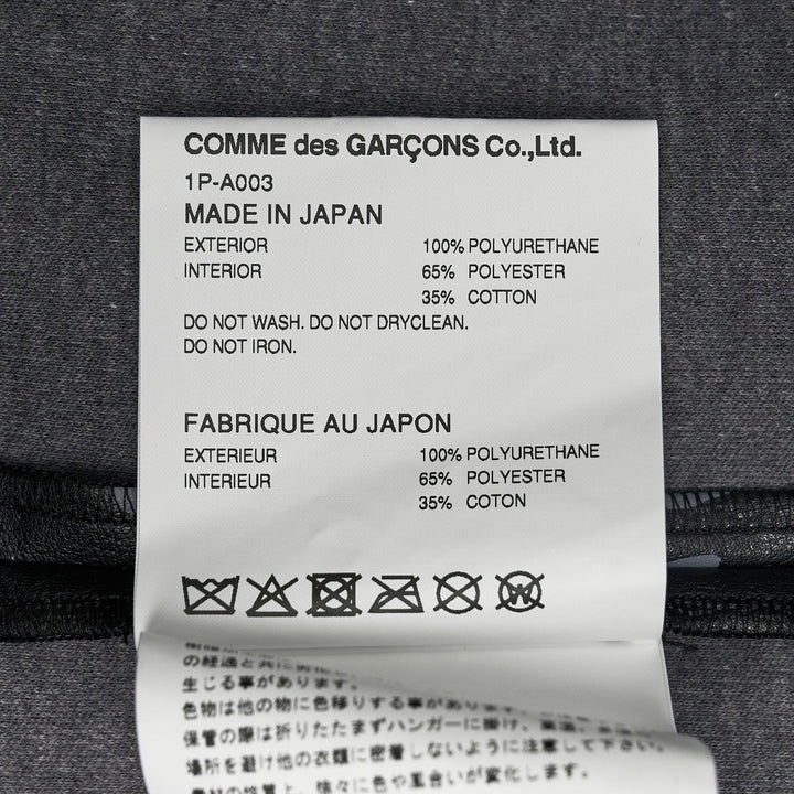 Club21 - COMME des GARCONS BLACK - Leather FILIP PAGOWSKI Print B Pinafore - PINAFORES - Black