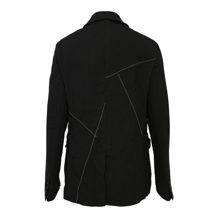 Club21 - COMME des GARCONS BLACK - Polyester Gabardine Trimmed Jacket - JACKETS - Black