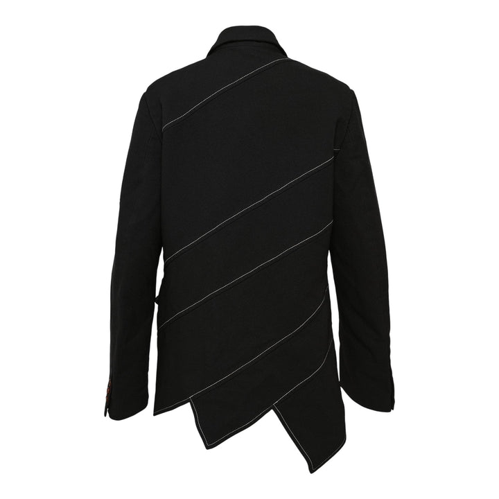 Club21 - COMME des GARCONS BLACK - Polyester Thick Gabardine Jacket - JACKETS - Black