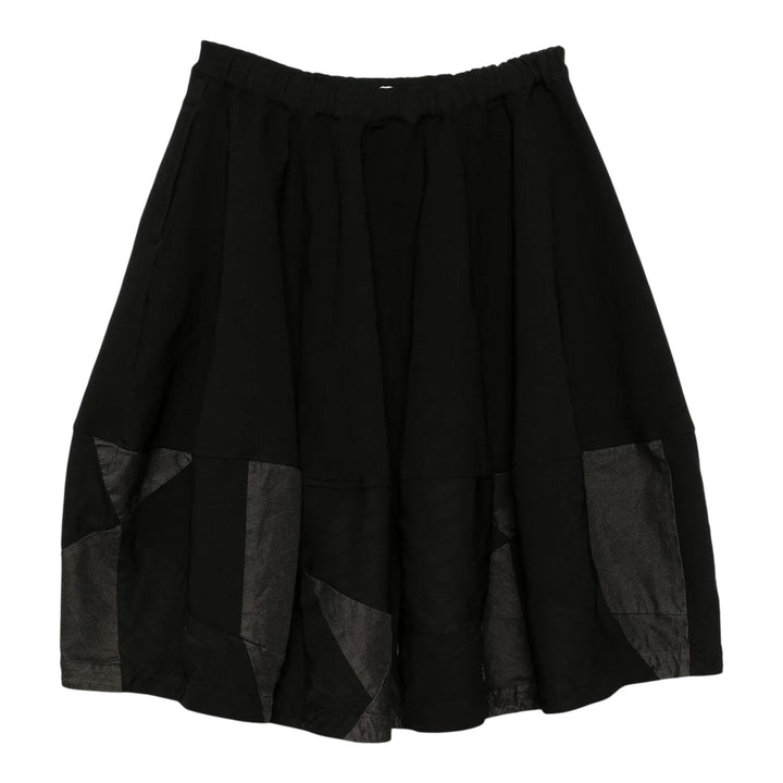 Club21 - COMME des GARCONS BLACK - Polyester Thick Patchwork Skirt - SKIRTS - Black