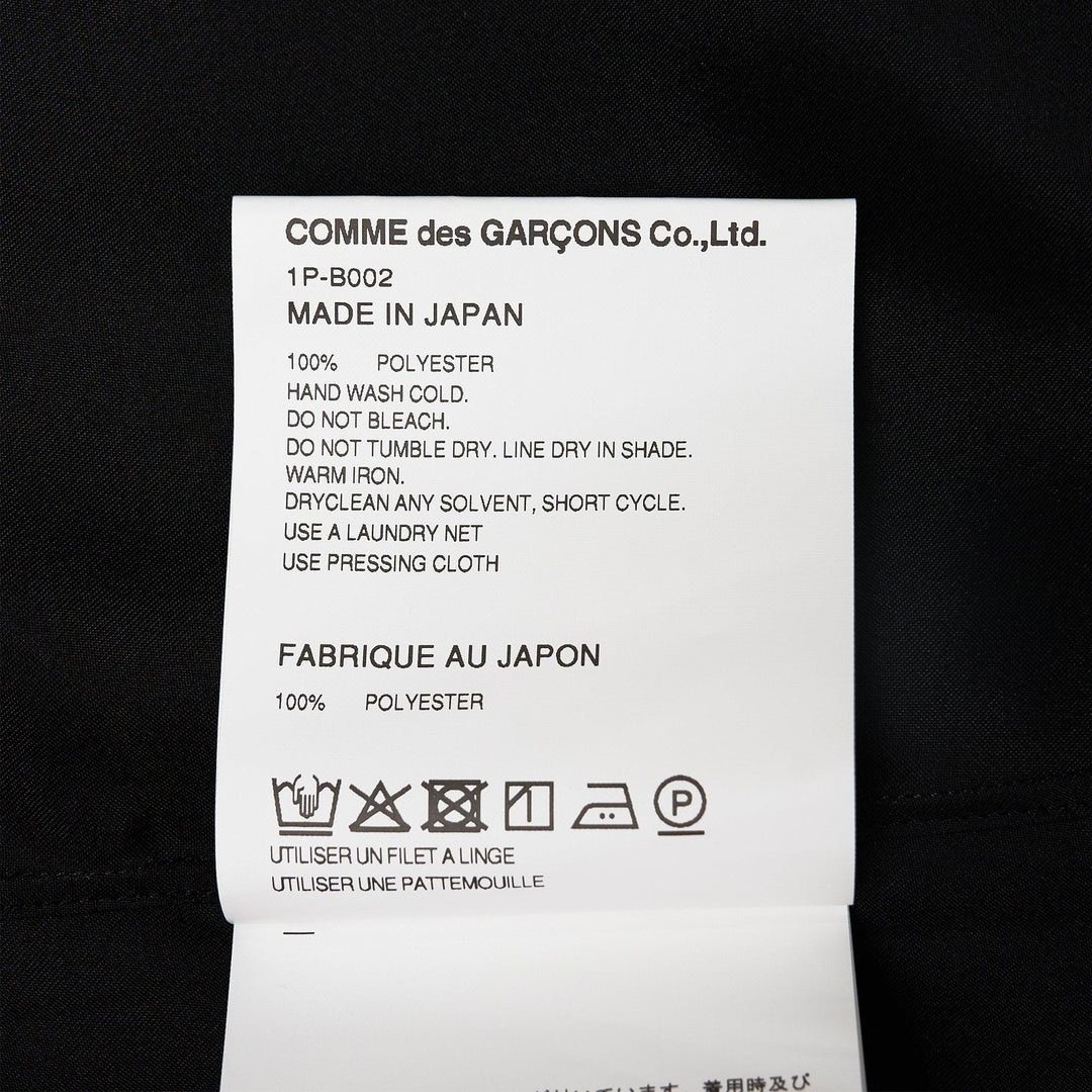 Club21 - COMME des GARCONS BLACK - Satin Studs Long Sleeve Shirt - SHIRTS - Black