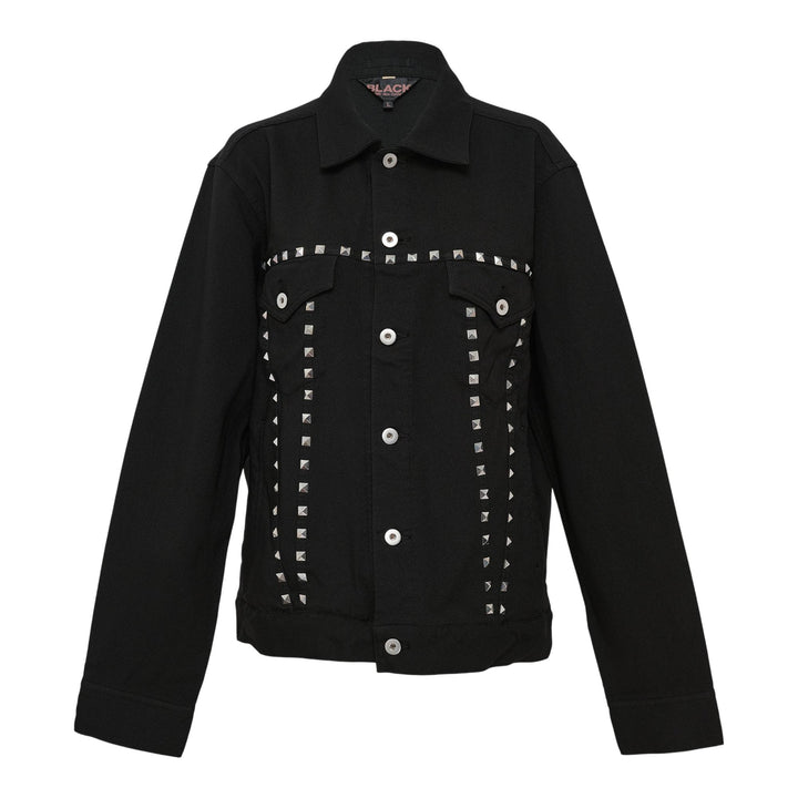 Club21 - COMME des GARCONS BLACK - Studs Polyester Gabardine Jacket - JACKETS - Black