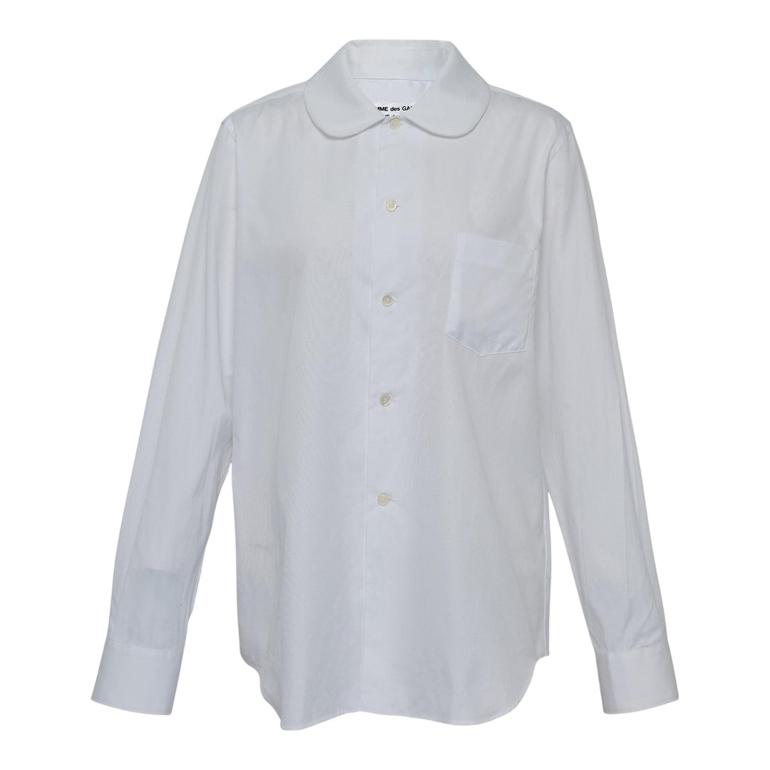 Club21 - COMME des GARCONS COMME des GARCONS - CDG CDG Teiban Cotton Broad Blouse - BLOUSES - White