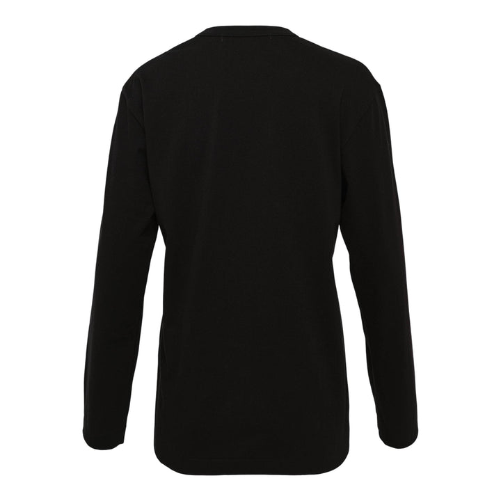 Club21 - COMME des GARCONS COMME des GARCONS - CDG CDG Teiban Cotton Fraise Long Sleeve Tee - TEES - Black