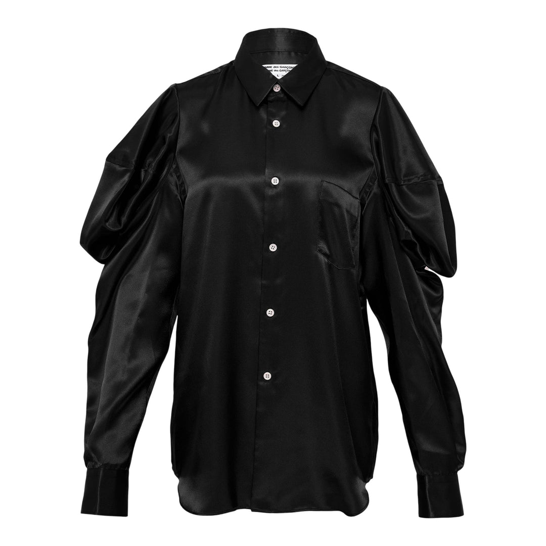 Club21 - COMME des GARCONS COMME des GARCONS - Court Sleeve Blouse - BLOUSES - Black