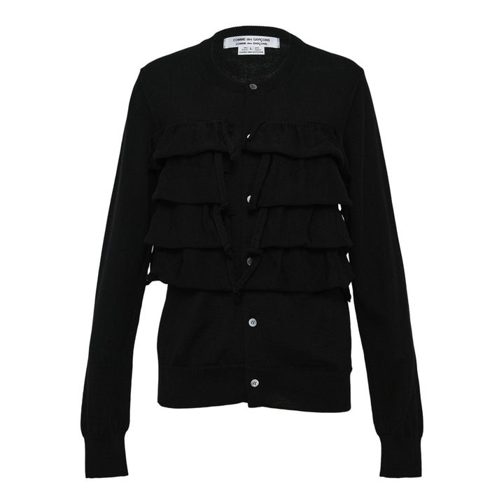 Club21 - COMME des GARCONS COMME des GARCONS - Frilled Cardigan - CARDIGANS - Black