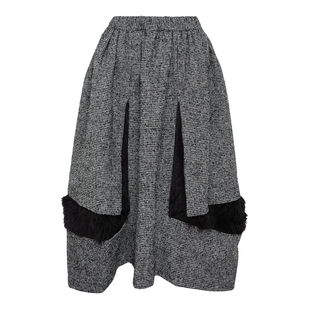 Club21 - COMME des GARCONS COMME des GARCONS - Multi Fabric Puff Skirt - SKIRTS - Black