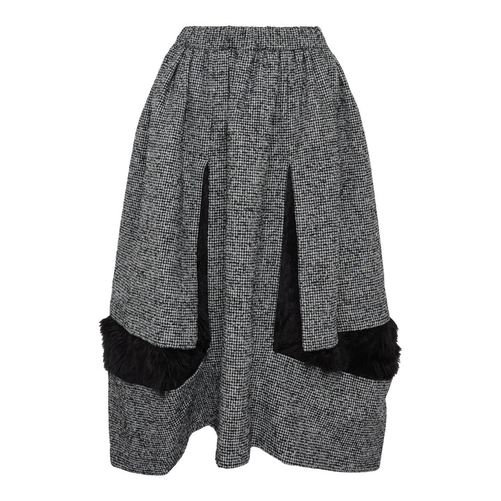 Club21 - COMME des GARCONS COMME des GARCONS - Multi Fabric Puff Skirt - SKIRTS - Black