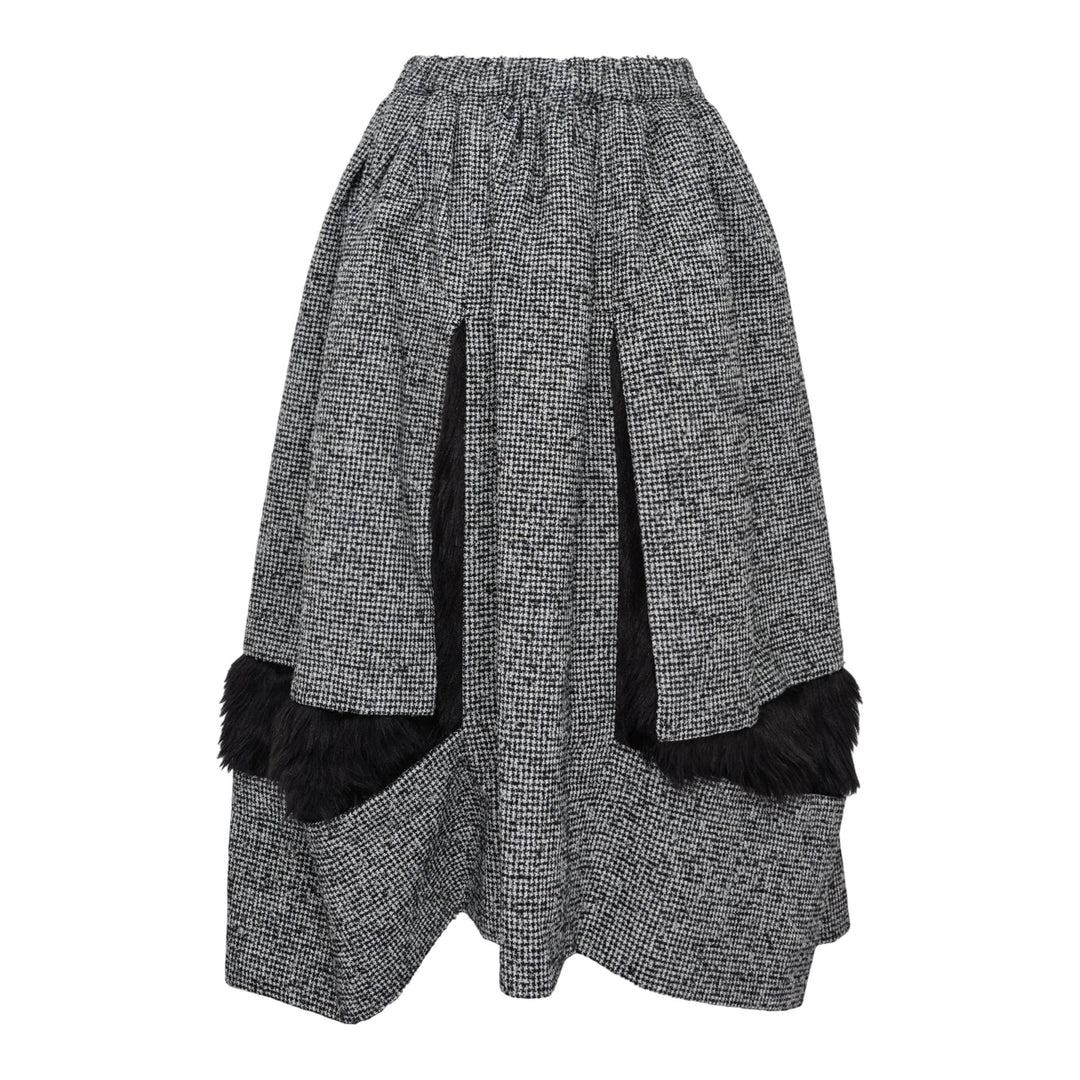 Club21 - COMME des GARCONS COMME des GARCONS - Multi Fabric Puff Skirt - SKIRTS - Black