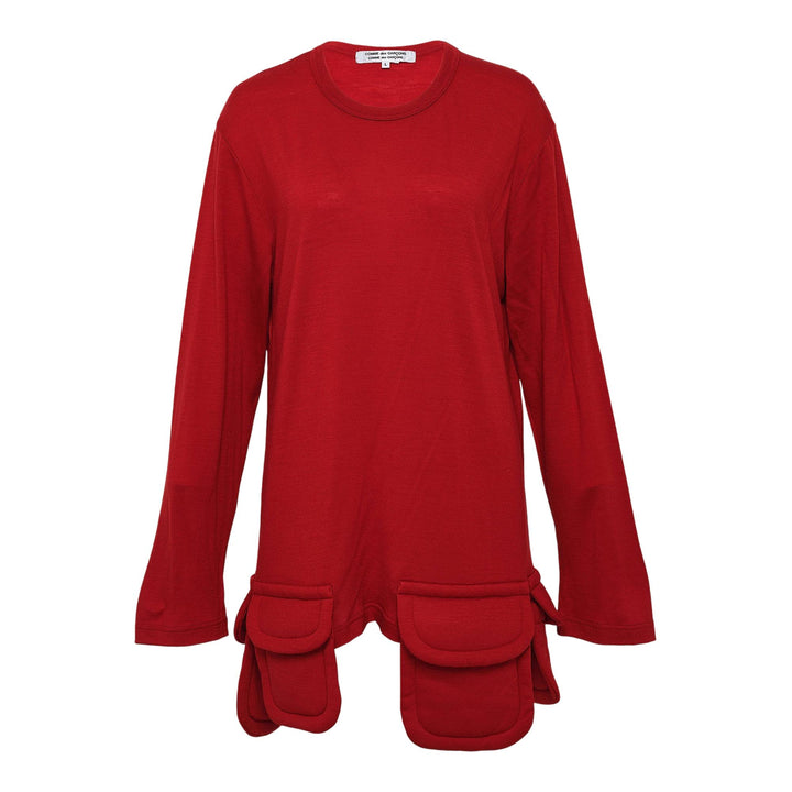 Club21 - COMME des GARCONS COMME des GARCONS - Pocket Hem Tee - KNIT TOPS - Red