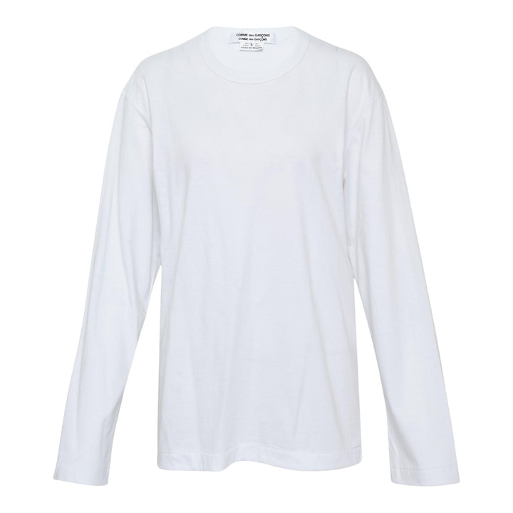 Club21 - COMME des GARCONS COMME des GARCONS - Teiban Long Sleeve Plain Tee - TEES - White