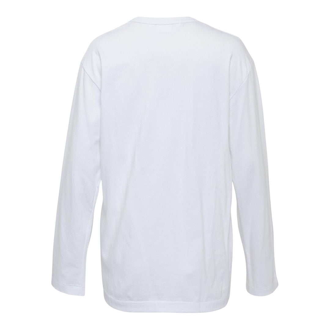 Club21 - COMME des GARCONS COMME des GARCONS - Teiban Long Sleeve Plain Tee - TEES - White