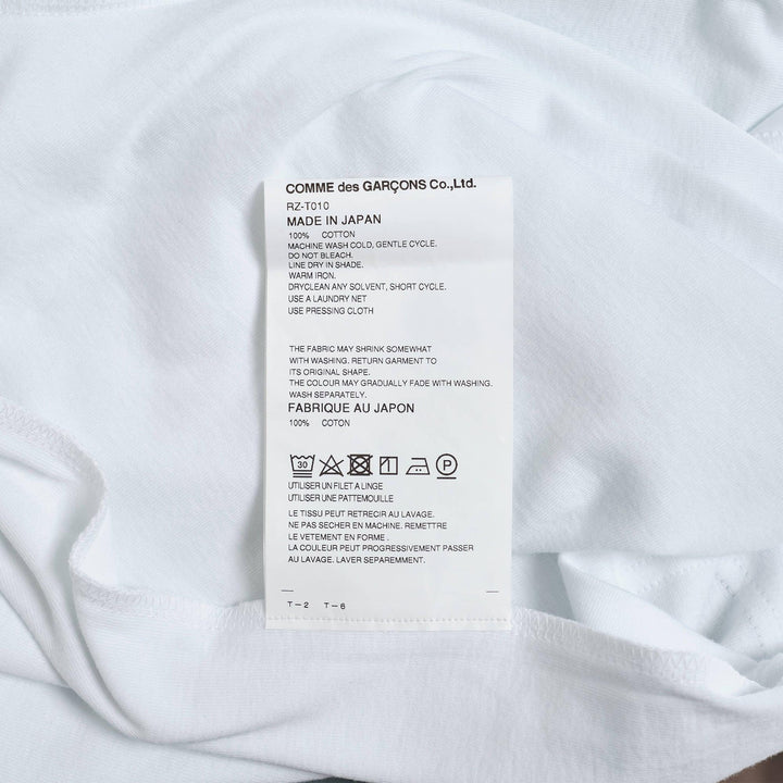 Club21 - COMME des GARCONS COMME des GARCONS - Teiban Long Sleeve Plain Tee - TEES - White