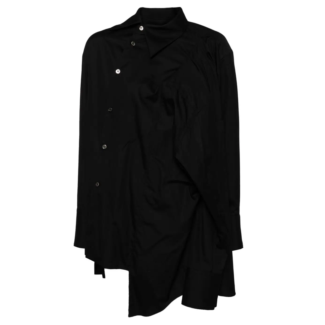 COMME_des_GARCONS_Cotton_Broad_Blouse_Black