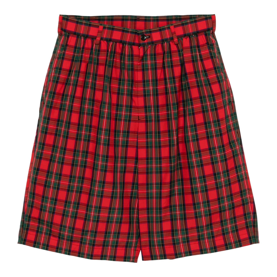 Club21 - COMME des GARCONS GIRL - Cotton Tartan Check Shorts - SHORTS - Red