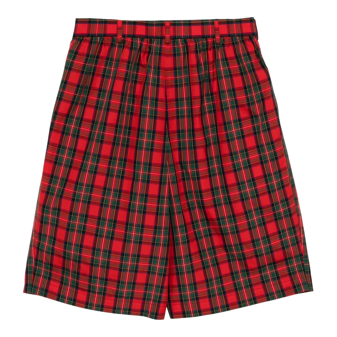 Club21 - COMME des GARCONS GIRL - Cotton Tartan Check Shorts - SHORTS - Red