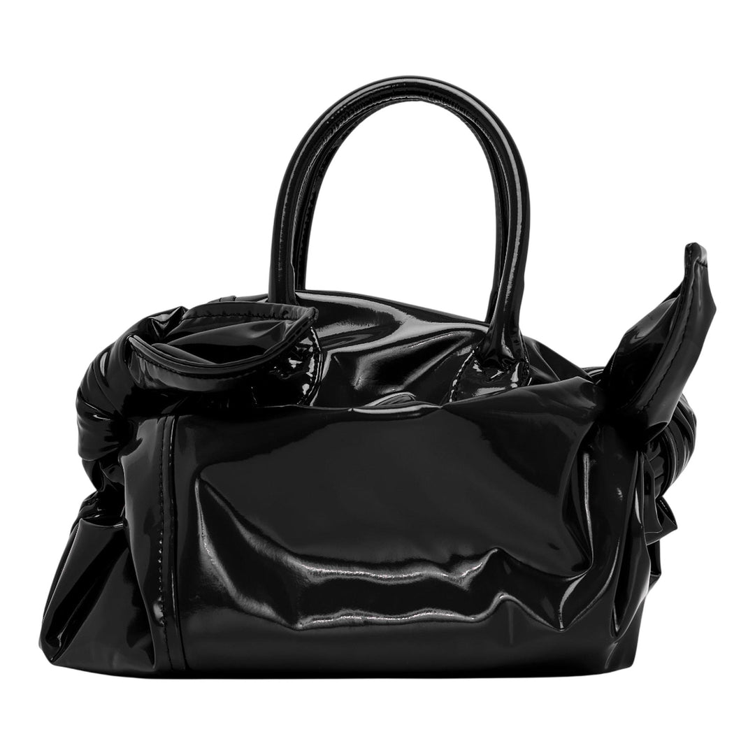 Club21 - COMME des GARCONS GIRL - Patent Leather Ribbon Deco Bag - TOP HANDLE - Black