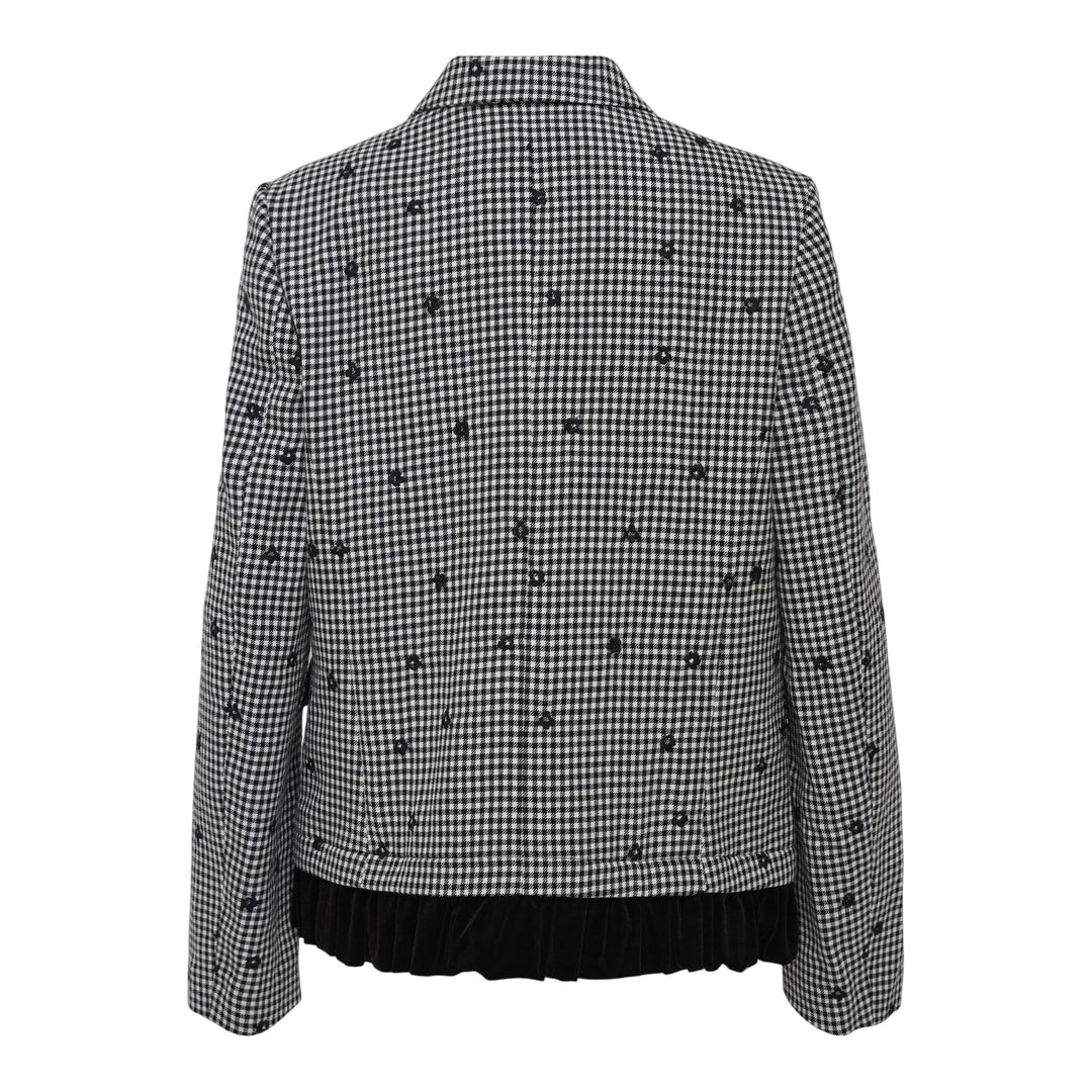 Club21 - COMME des GARCONS GIRL - Polka Dot Notched Collar Jacket - JACKETS - Black