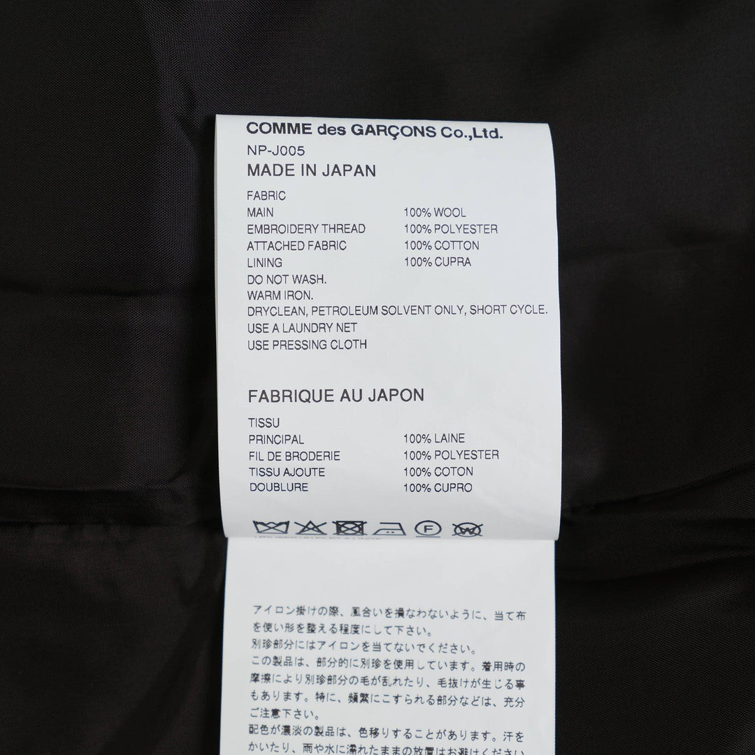 Club21 - COMME des GARCONS GIRL - Polka Dot Notched Collar Jacket - JACKETS - Black