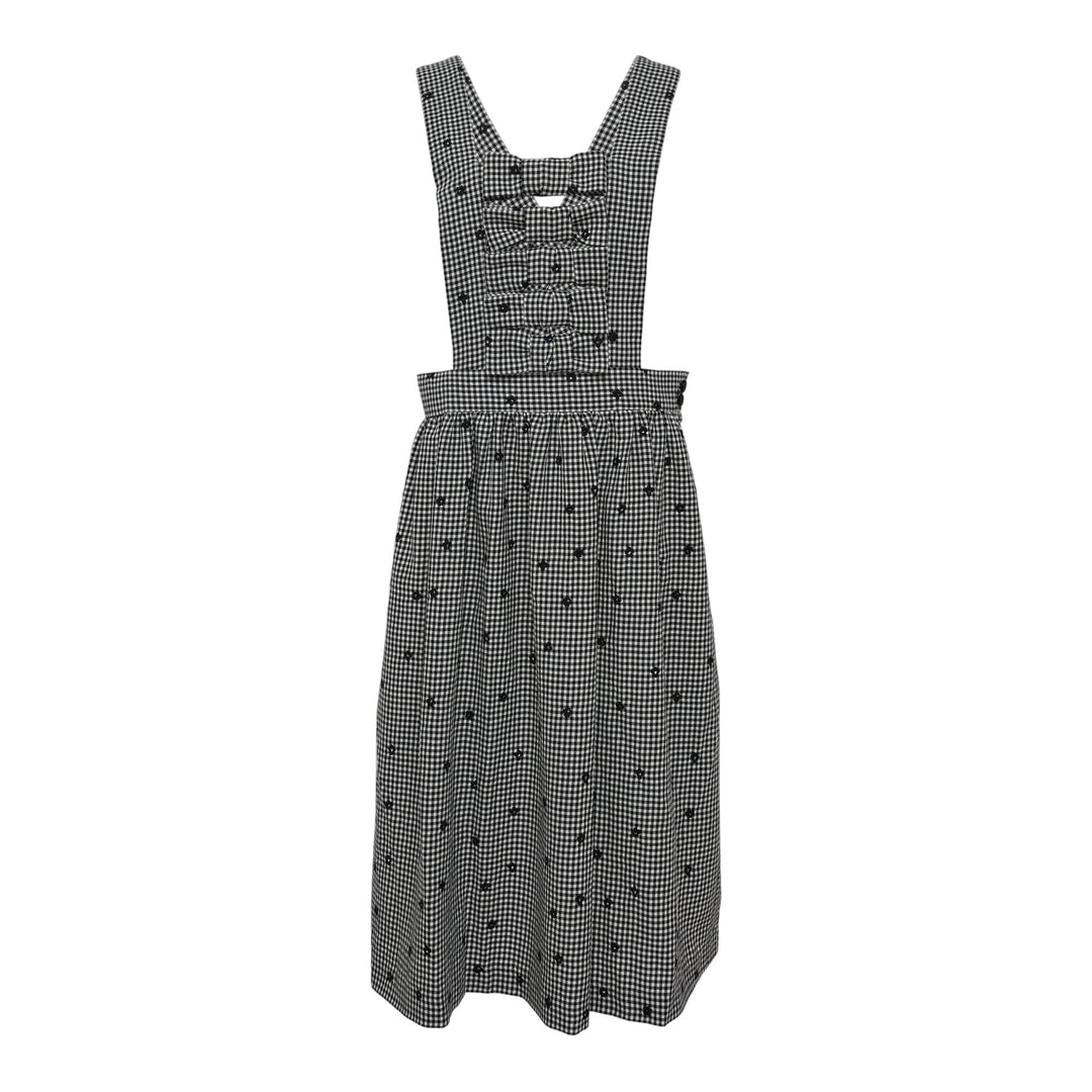 Club21 - COMME des GARCONS GIRL - Polka Dot Ribbon Pinafore - PINAFORES - Black