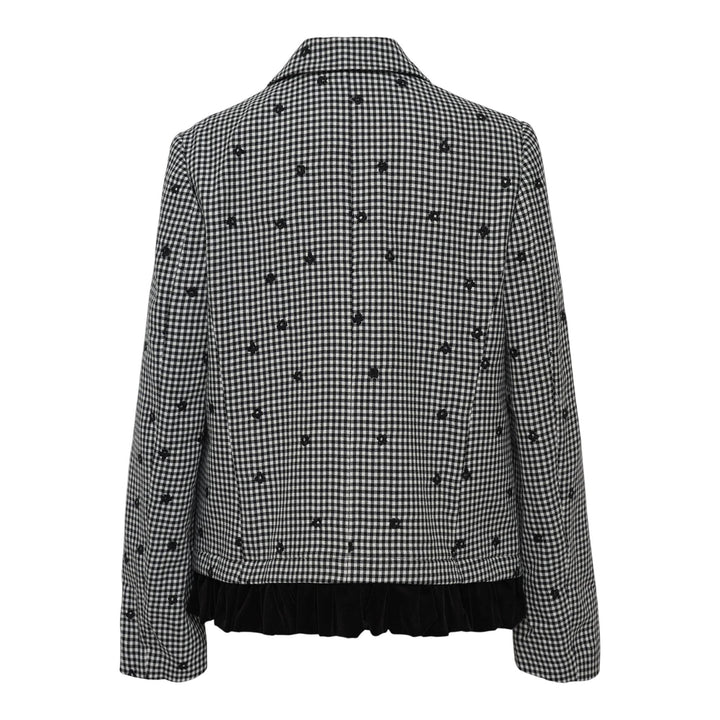 Club21 - COMME des GARCONS GIRL - Polka Dot Round Collar Jacket - JACKETS - Black