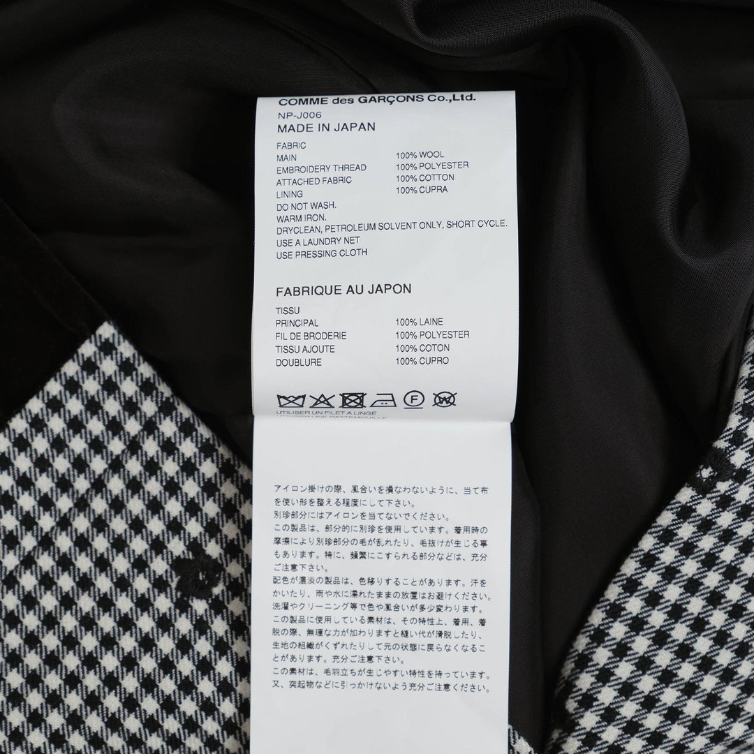 Club21 - COMME des GARCONS GIRL - Polka Dot Round Collar Jacket - JACKETS - Black
