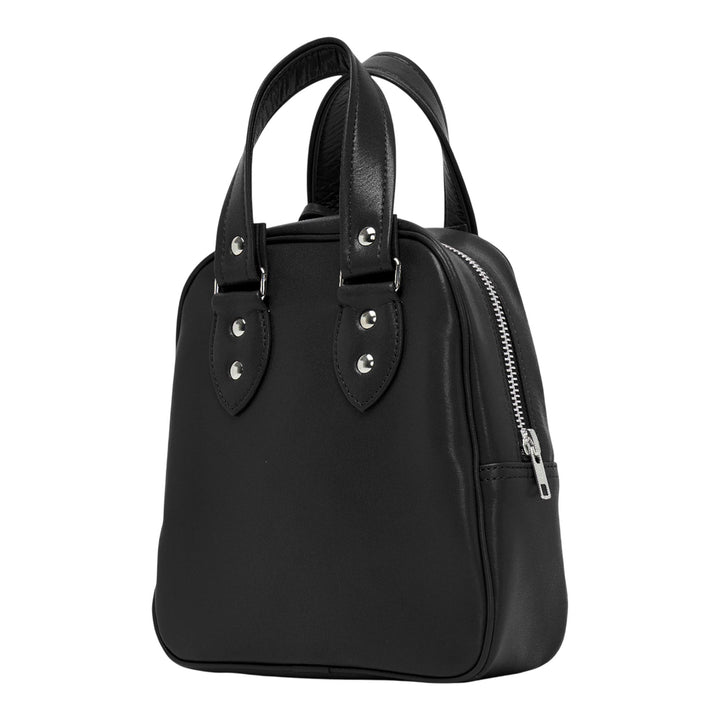 Club21 - COMME des GARCONS GIRL - Synthetic Leather Bear Charm Bag - TOP HANDLE - Black