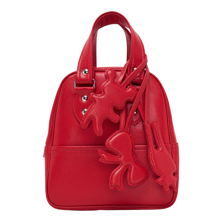 Club21 - COMME des GARCONS GIRL - Synthetic Leather Bear Charm Bag - TOP HANDLE - Red