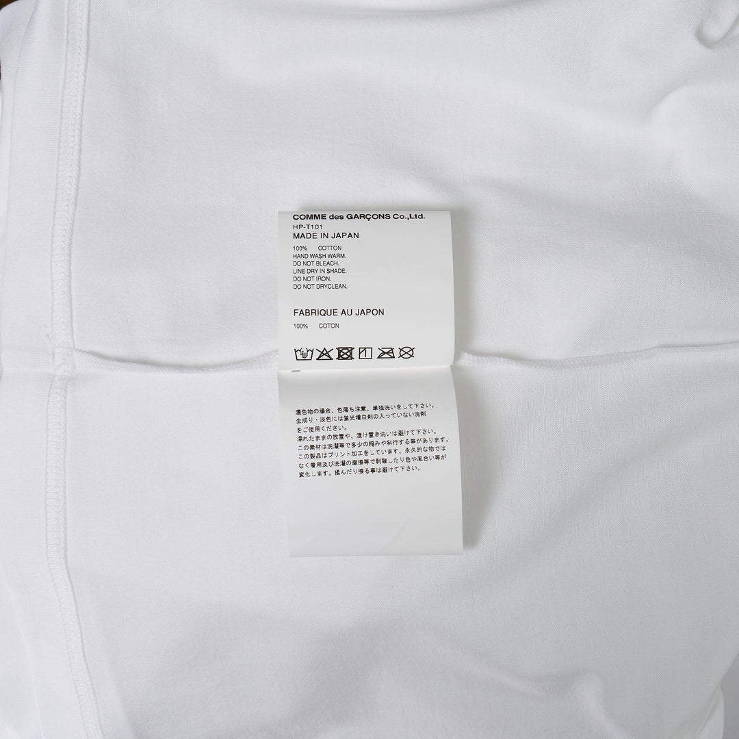 Club21 - COMME des GARCONS HOMME - Cotton Jersey Garment Print T-Shirt - TEES - White