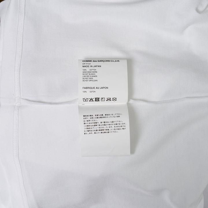 Club21 - COMME des GARCONS HOMME - Cotton Jersey Garment Print T-Shirt - TEES - White