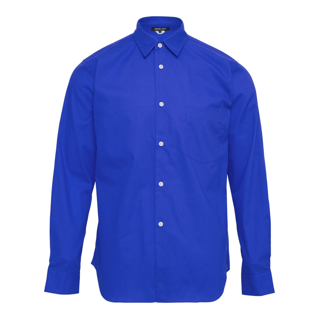 Club21 - COMME des GARCONS HOMME DEUX - Cotton Broad Long Sleeve Shirt - SHIRTS - Blue