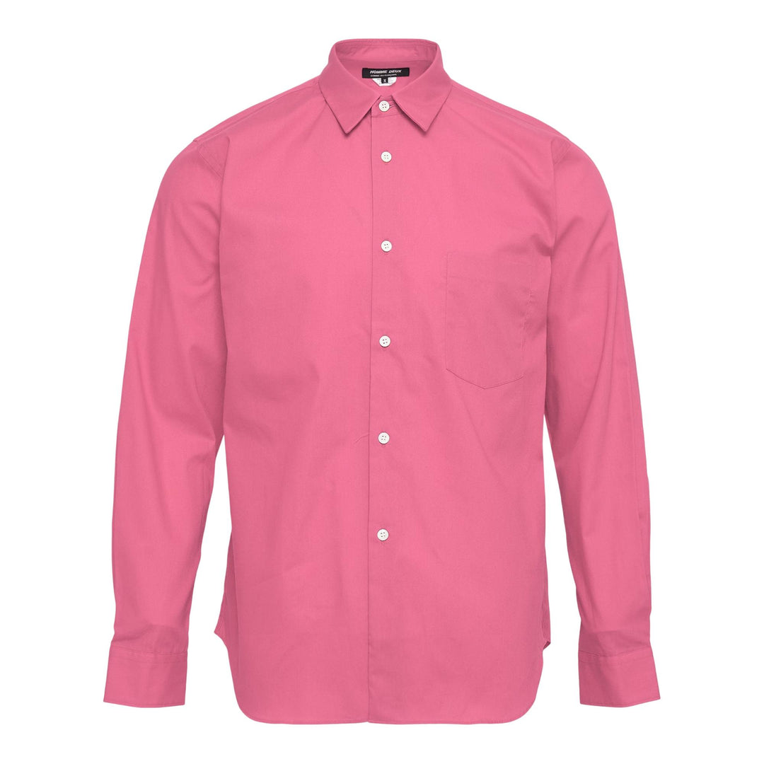 Club21 - COMME des GARCONS HOMME DEUX - Cotton Broad Long Sleeve Shirt - SHIRTS - Pink