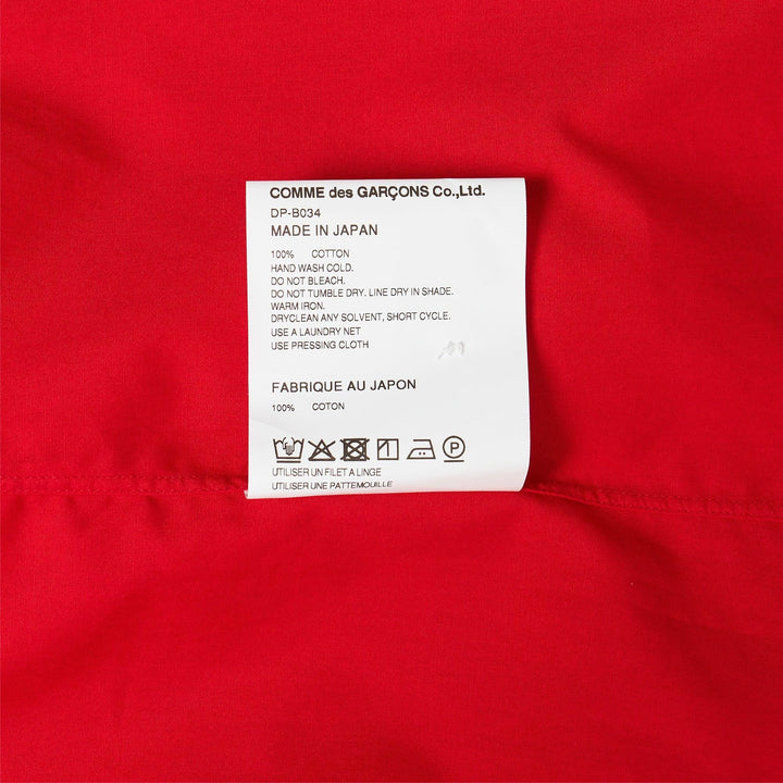 Club21 - COMME des GARCONS HOMME DEUX - Cotton Broad Long Sleeve Shirt - SHIRTS - Red