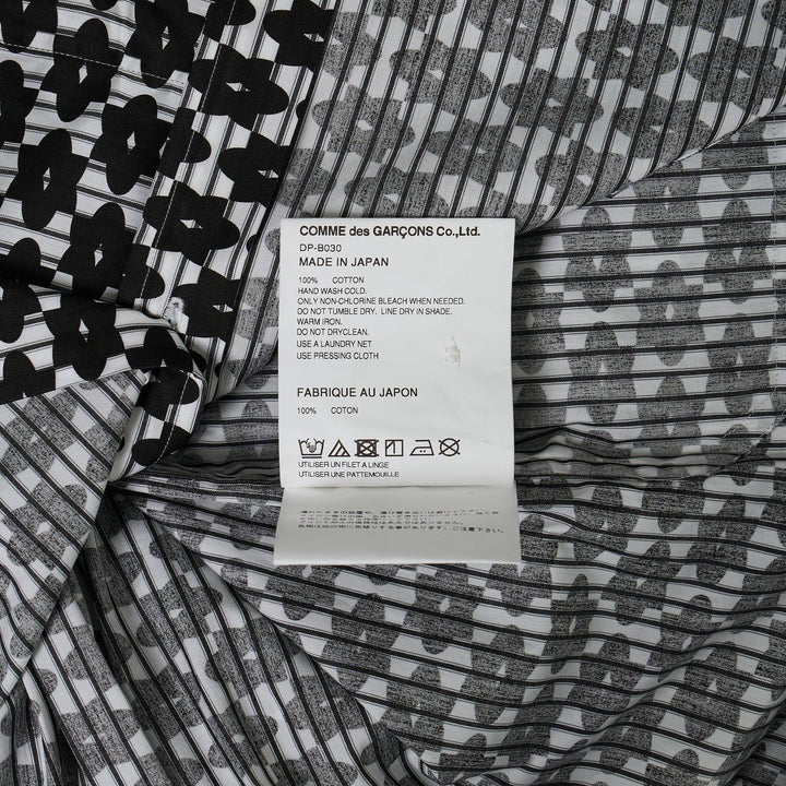 Club21 - COMME des GARCONS HOMME DEUX - Cotton Broad Stripe Printed Long Sleeve Shirt - SHIRTS - Black