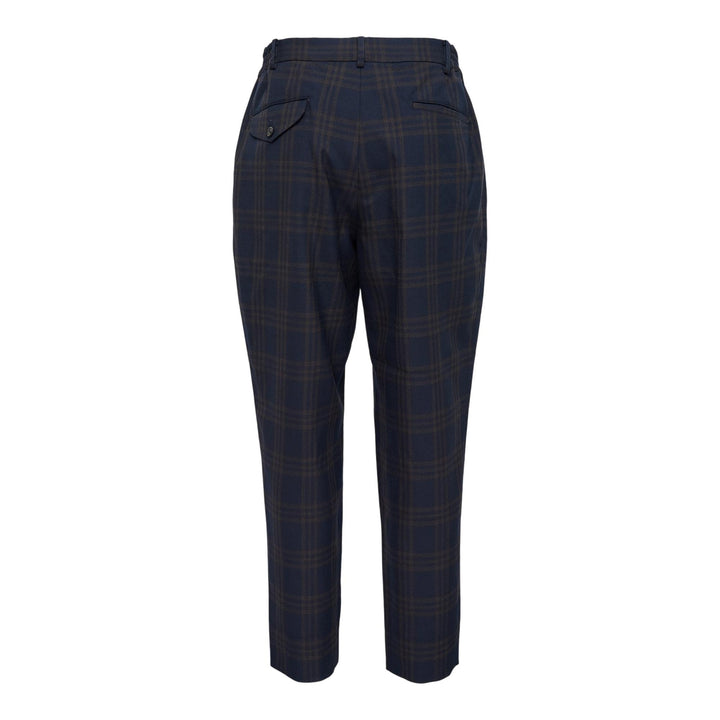 Club21 - COMME des GARCONS HOMME DEUX - Wool Dark Check Pants - PANTS - Navy