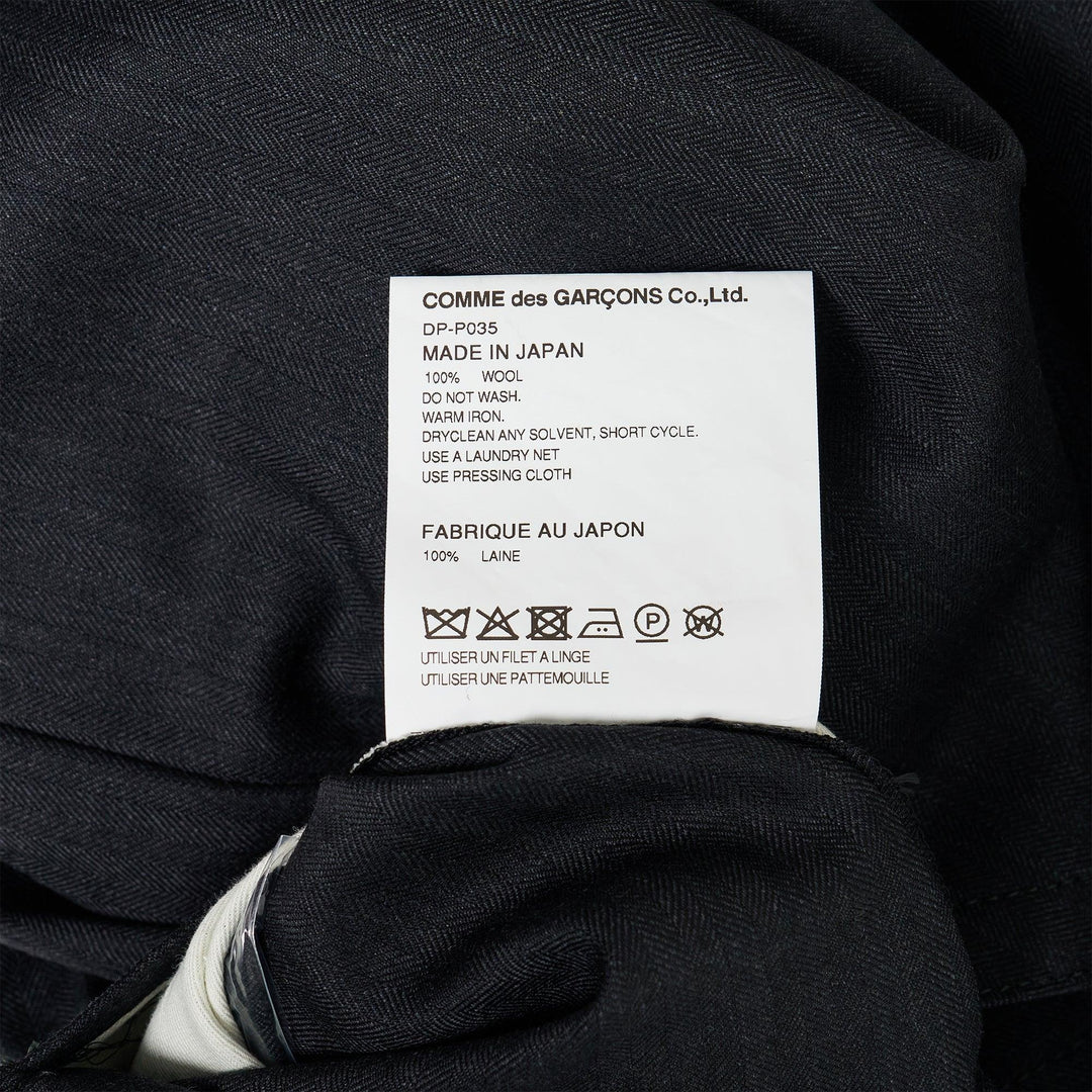 Club21 - COMME des GARCONS HOMME DEUX - Wool Herringbone Pants - PANTS - Grey