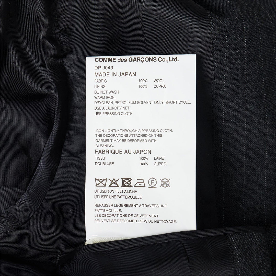 Club21 - COMME des GARCONS HOMME DEUX - Wool Herringbone Pocket Jacket - JACKETS - Grey