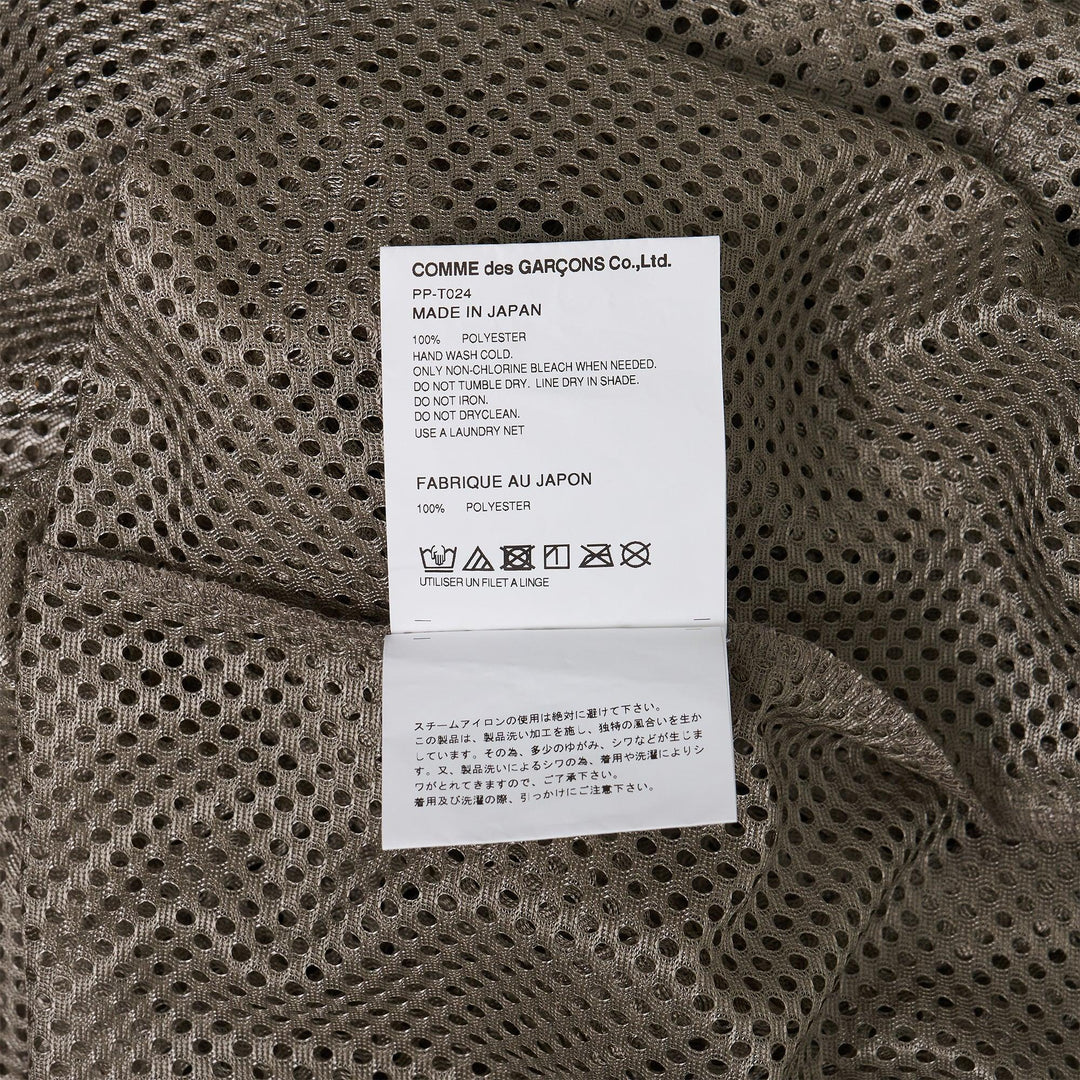 Club21 - COMME des GARCONS HOMME PLUS - Mesh Garment Washed Tank Top - TANK TOPS - Khaki