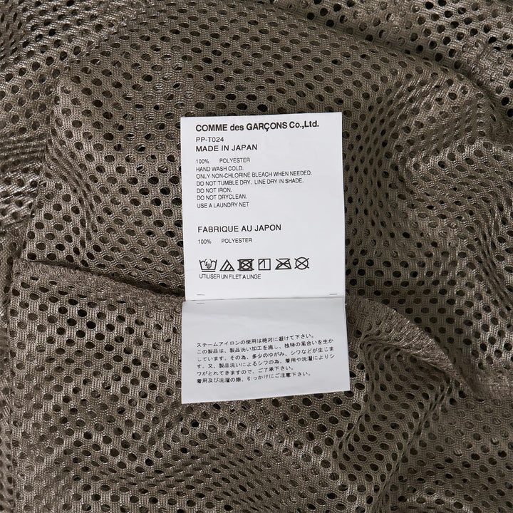 Club21 - COMME des GARCONS HOMME PLUS - Mesh Garment Washed Tank Top - TANK TOPS - Khaki