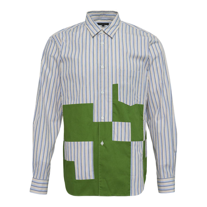 Club21 - COMME des GARCONS HOMME PLUS - Multi Colour Stripe Long Sleeve Shirt - SHIRTS - Multi