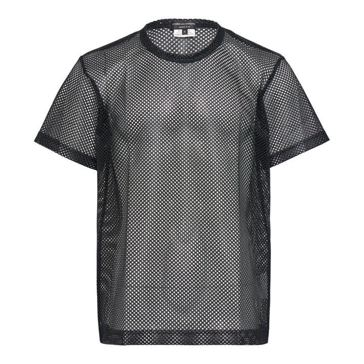 Club21 - COMME des GARCONS HOMME PLUS - Polyester Mesh T-Shirt - TEES - Black