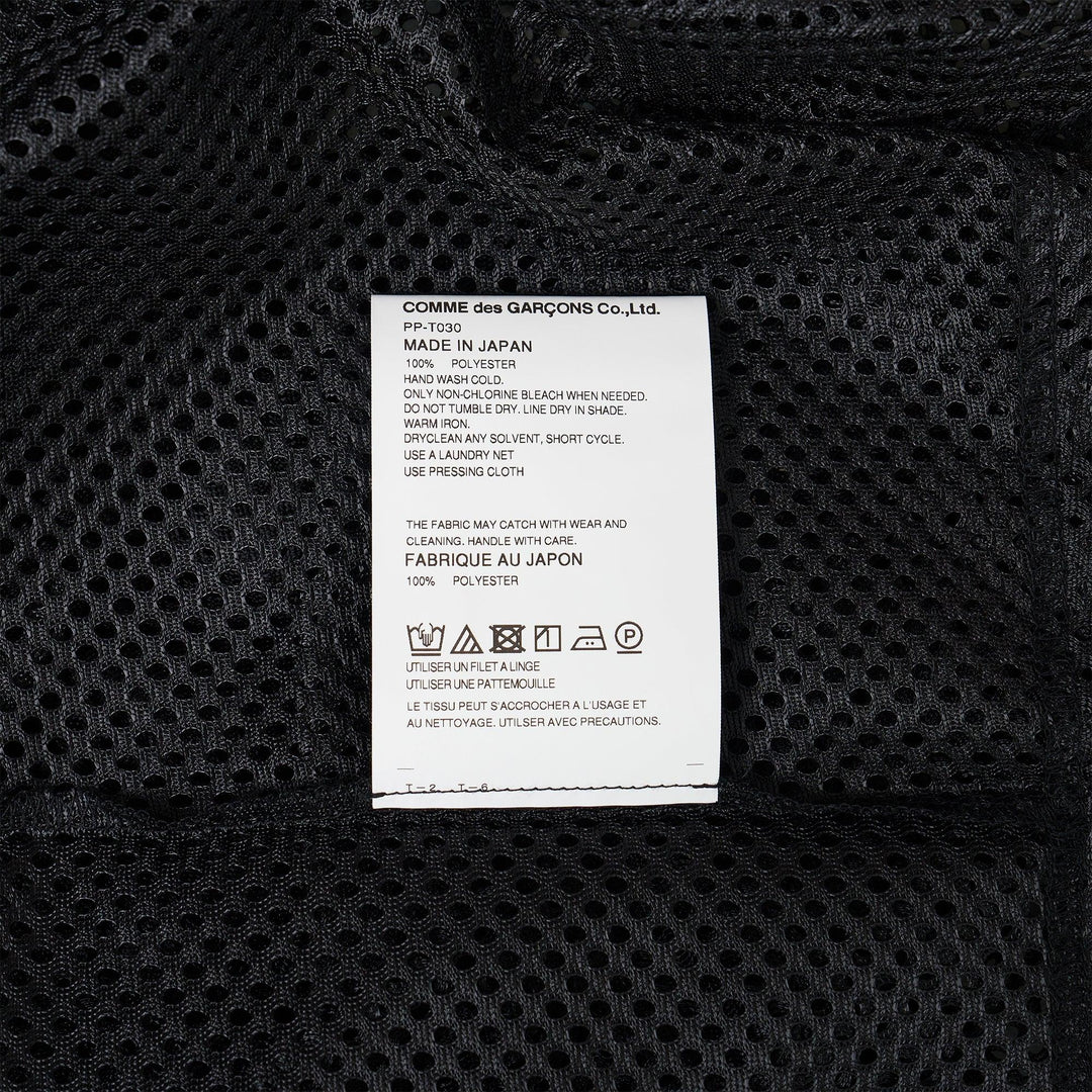 Club21 - COMME des GARCONS HOMME PLUS - Polyester Mesh T-Shirt - TEES - Black