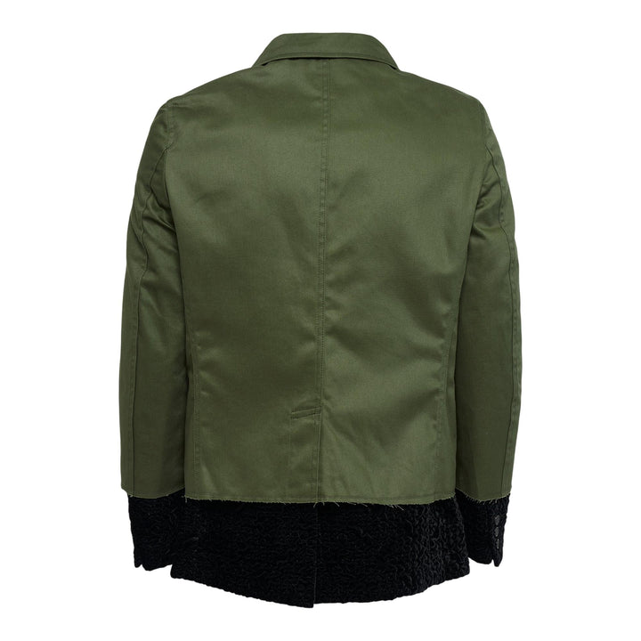 Club21 - COMME des GARCONS HOMME PLUS - Polyester Velvet Raised Dot Pattern Jacket - JACKETS - Khaki