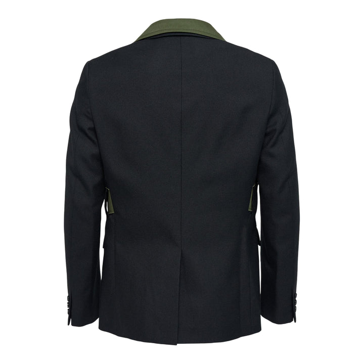 Club21 - COMME des GARCONS HOMME PLUS - Wool Gariserge X Cotton Chino Jacket - JACKETS - Black