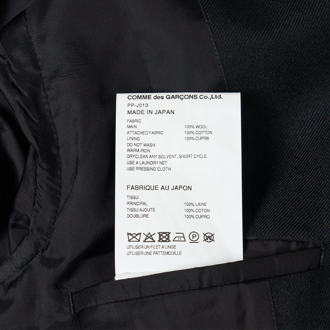 Club21 - COMME des GARCONS HOMME PLUS - Wool Gariserge X Cotton Chino Jacket - JACKETS - Black