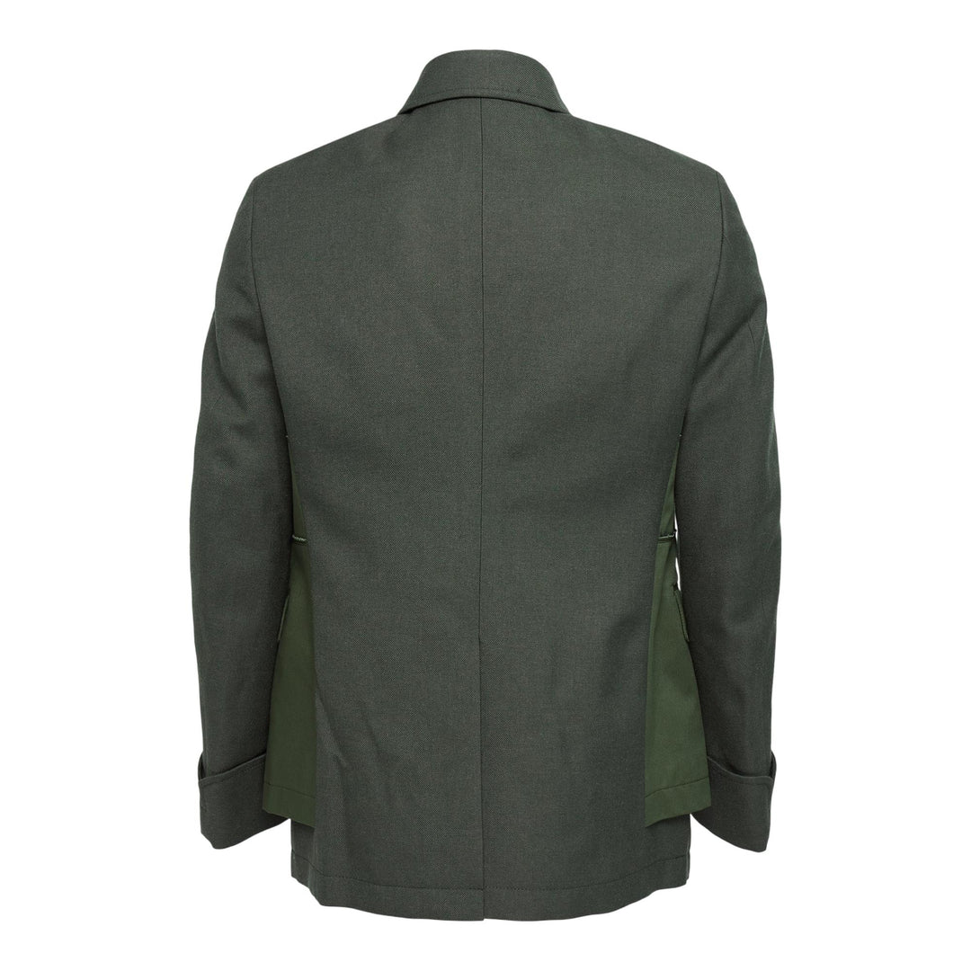 Club21 - COMME des GARCONS HOMME PLUS - Wool Gariserge X Cotton Chino Jacket - JACKETS - Khaki