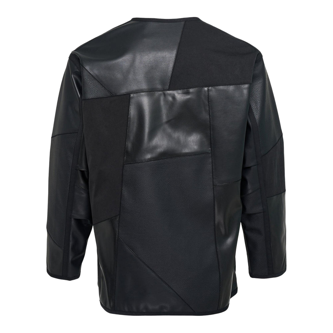 Club21 - COMME des GARCONS HOMME - Synthetic Leather Mix Blouson - BLOUSON - Black