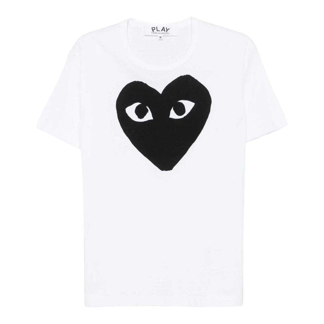 Club21 - COMME des GARCONS PLAY - Big Black Heart Tee Unisex - TEES - White